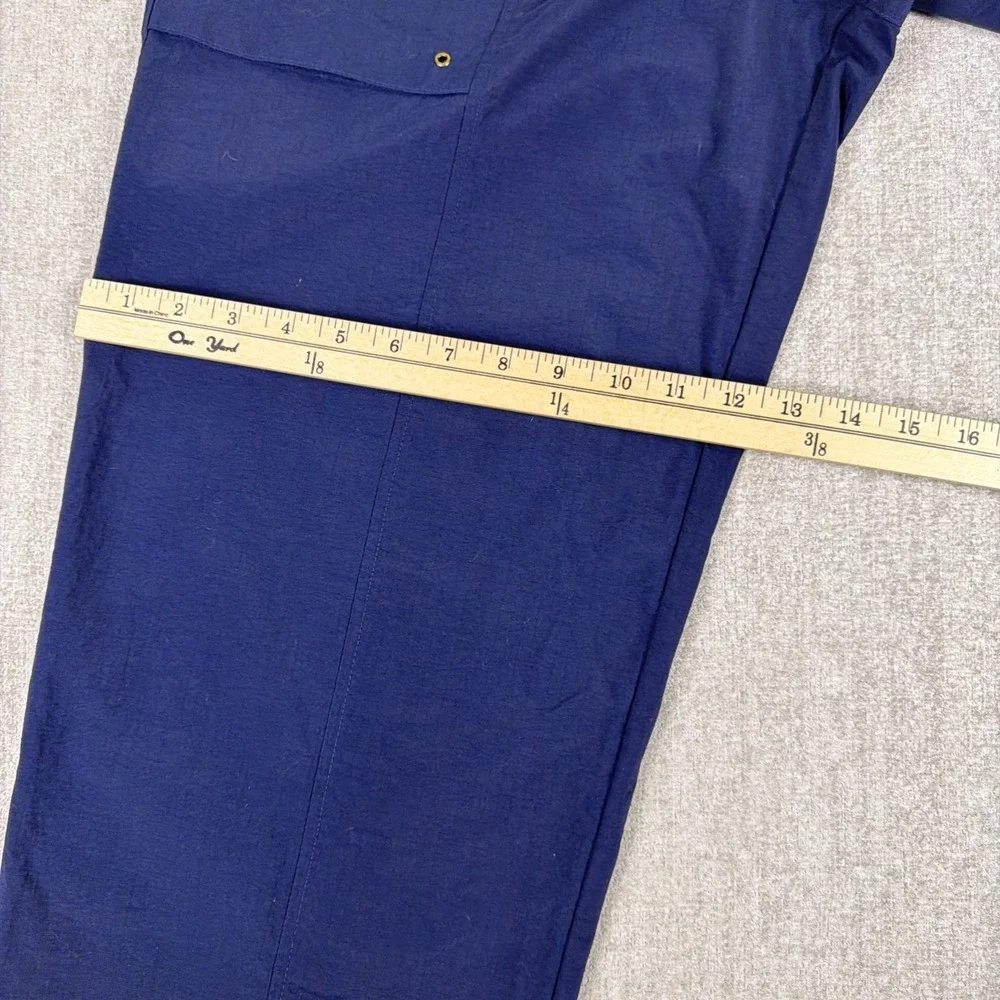 VTG Nike Ripstop Nylon‎ Track Pants Navy Blue Windbreaker Athletic Y2K Mens M
